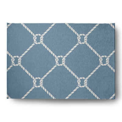 Strissel Chenille Geometric Indoor / Outdoor Rug