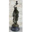 Figuratif grec romain bougeoir candélabre bronze sculpture statue art