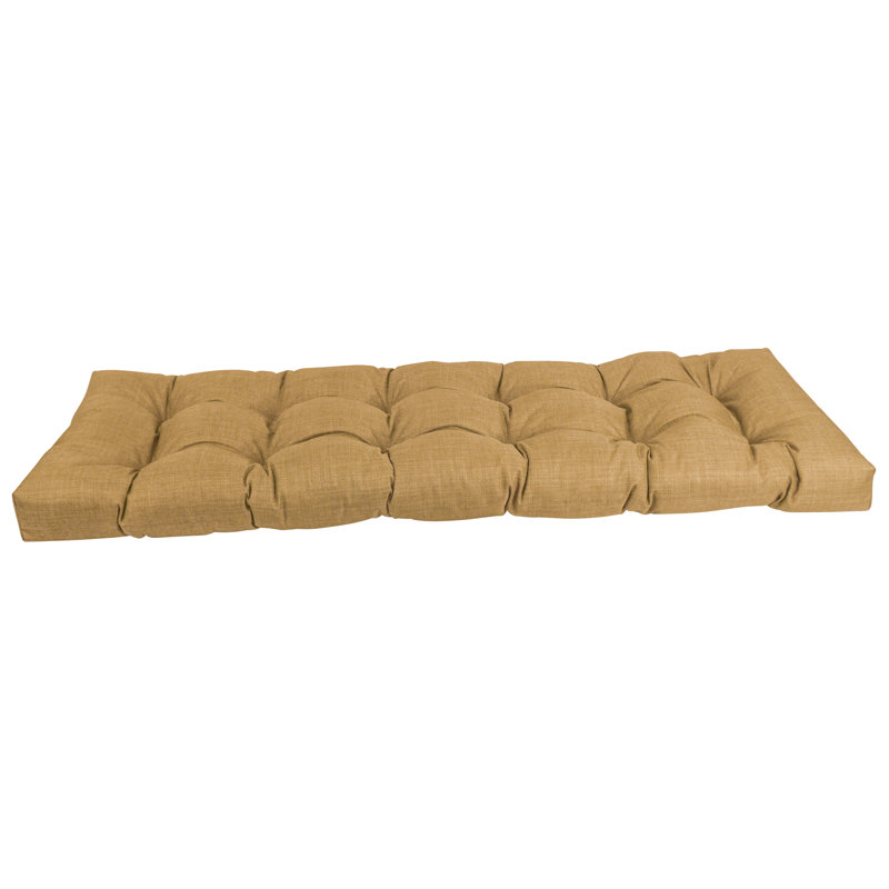 Outdoor 5'' Bench Seat Cushion, Wheat, 51" W x 19" D