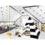 Blue Elephant 121.92cm W x 121.92cm D Indoor Canvas Triangular Play Tent-1746716167