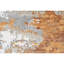 High-Quality Hand-Knotted Grey And Rust Area Rug-994732949-994760918
