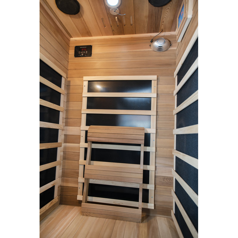 Sedona Compact Cedar Wood 1-Person Infrared Sauna