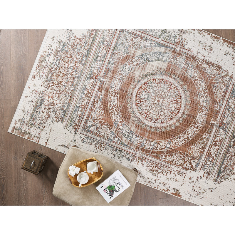Valde Machine Woven Southwestern Area Rug , Runner 2' x 6'