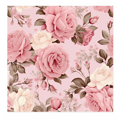 Impression florale sans cadre floral