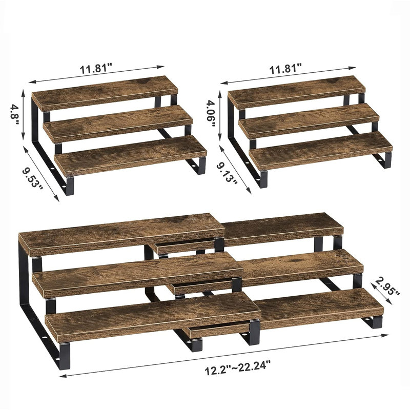 Freestanding Wood Spice Rack