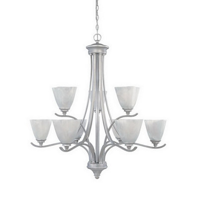 Lustre à niveaux ombrés 9 lumières Holm