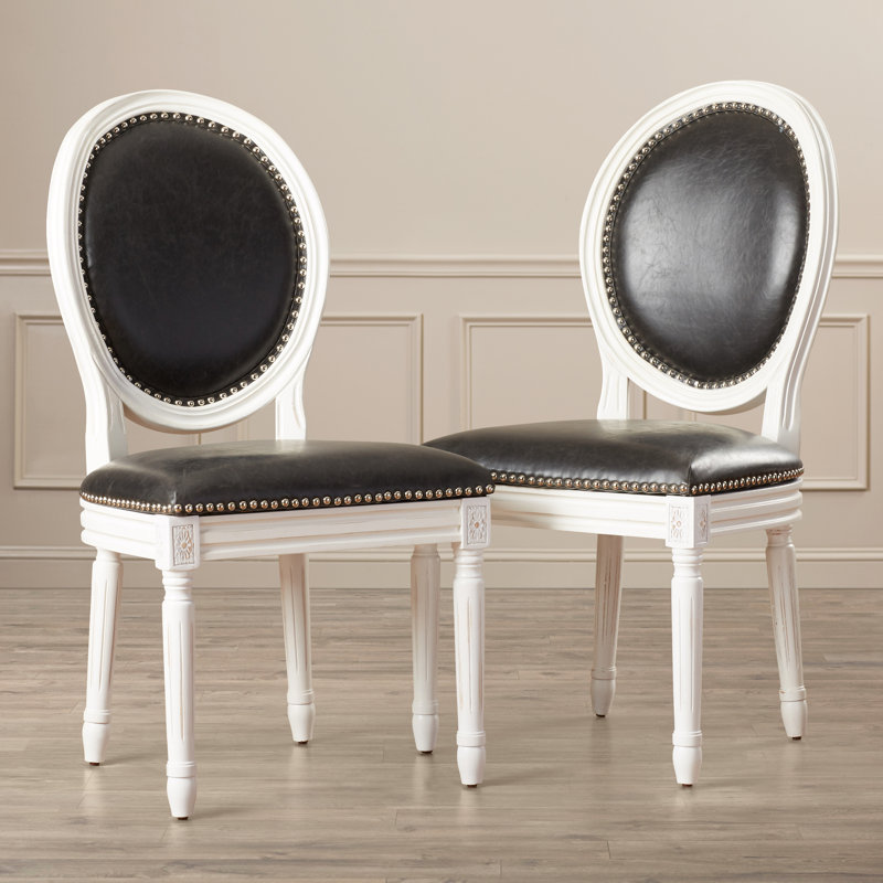 19.8'' H Faux Leather Upholstered Side Chair