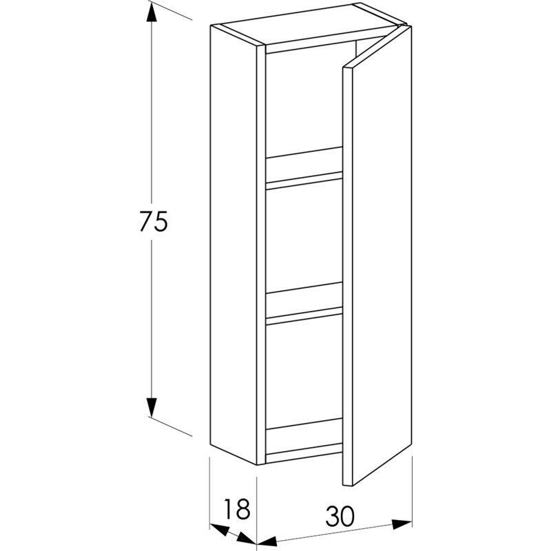 Enara Bathroom Cabinet, White 