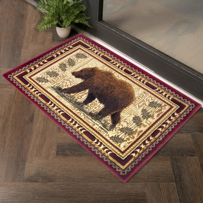 Nature's Nest GC_CBL3007 Multi 2 Ft. X 3 Ft. Lodge Area Rug, Rectangle 2' x 3'