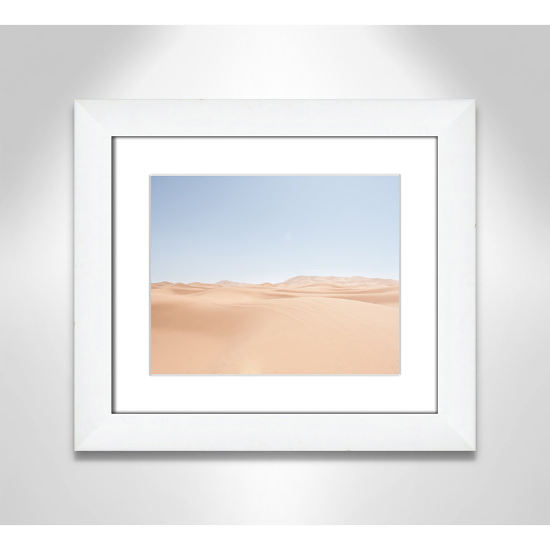 «Desert Serenity» par Mark Eder, Pas de tapis, Cadre flottant espresso, H 9,5 po x l 11,5 po x P 2 po