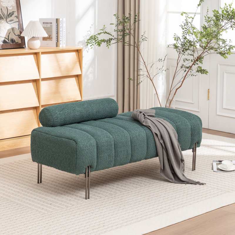 Banc de rembourrage de 52 po Ashyiah, Vert