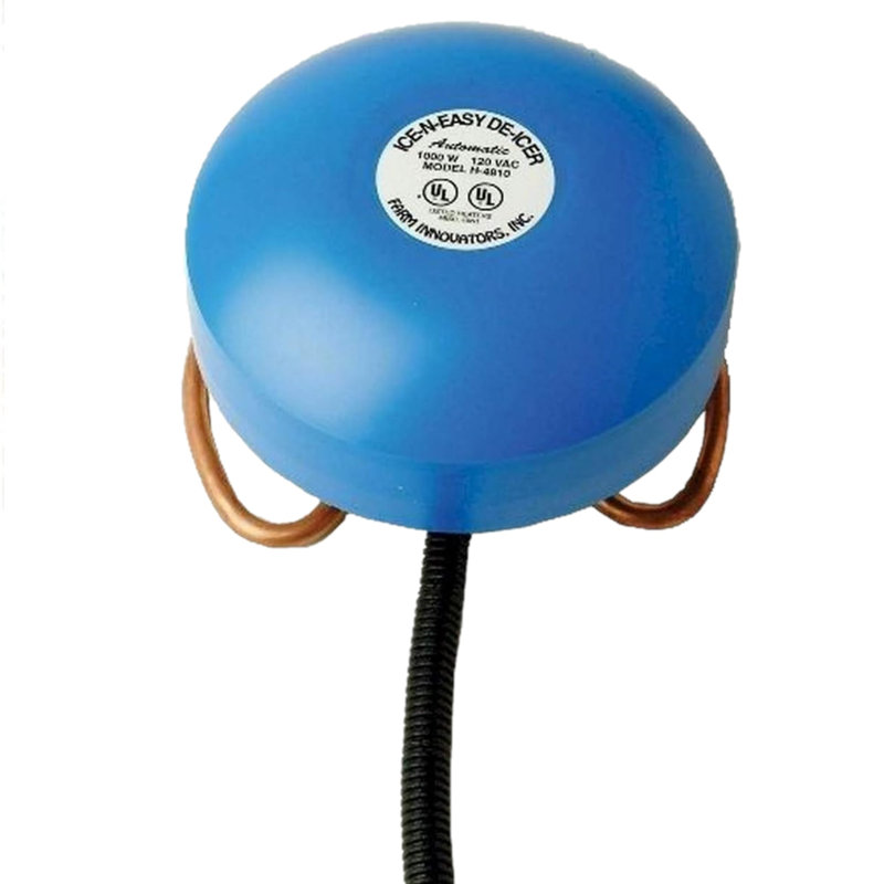Blue Floating Metal Tank De-Icer with Thermostatic Control