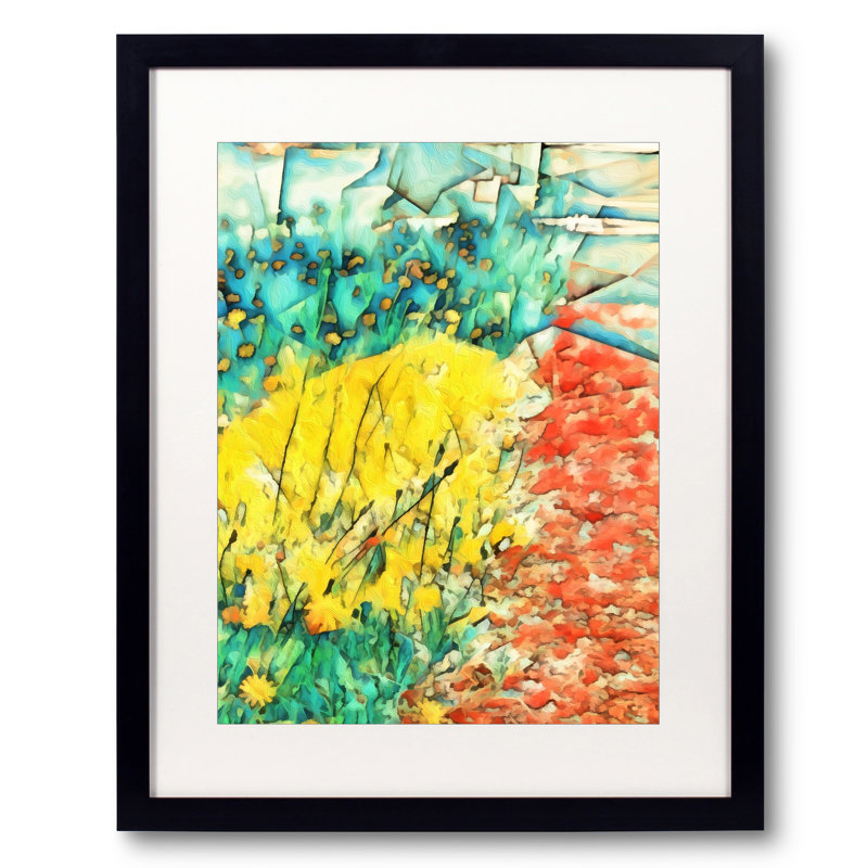 Flowers By A Sidewalk Print by Tanna Gx