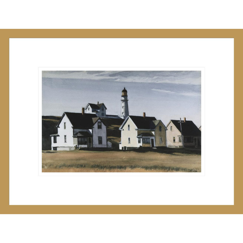 «Lighthouse Hill Cape Elizabeth Maine» par Edward Hopper, impression giclée sur cadre, H 12,77 po x l 16,75 po