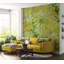 Murale botanique pelez et collez - citron jardin printanier-106816890