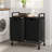 Rolling Laundry Hamper And Waste Basket Set with Handles-1545213512