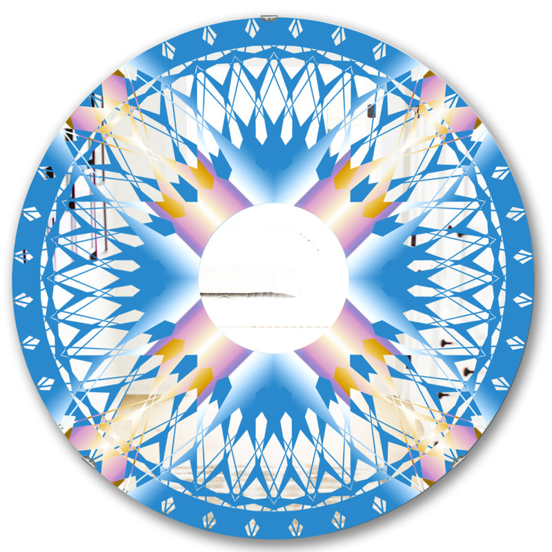 Miroir mural Mid-Century, H 31,5 po x l po