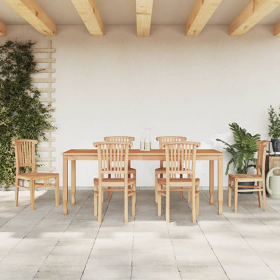 Solae 6 - Person Patio Dining Set with Rectangular Table