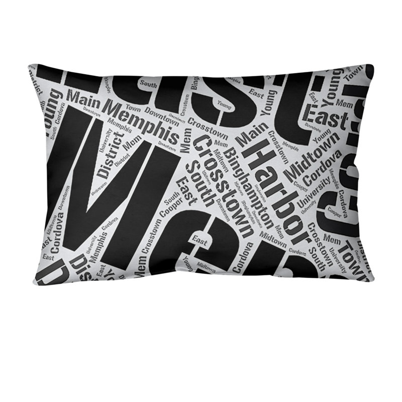 Coussin lombaire intérieur/extérieur memphis, Non, Noir