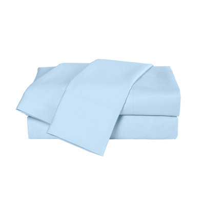 Martex Brrr Solid Full Soft Blue Sheet Set