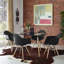Fauteuil pyramide en bois noir