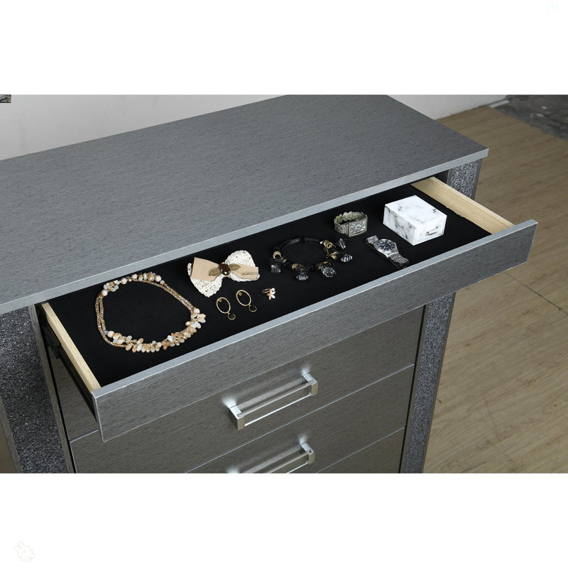 Commode argent Lorenzo