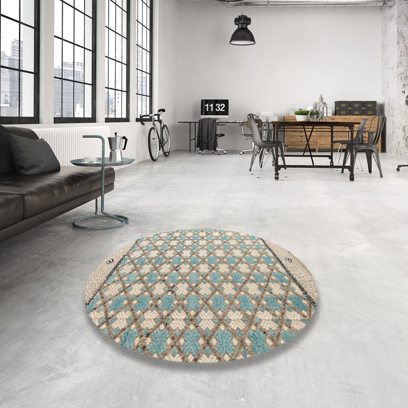 Abstract Indoor Rug, Round 3'