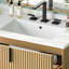 Meuble-lavabo en céramique de 30 po avec cloison de tiroir intelligente, glissières à fermeture en douceur et conception de déversement pour un lavabo pratique, rangement intelligent, mécanisme de fermeture en douceur, cannelé moderne fabriqué à la main-130836788