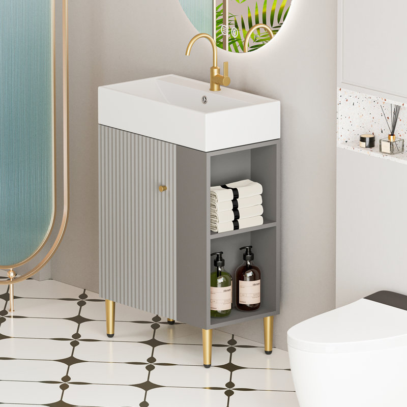 Ensemble de meuble-lavabo simple 21,6 "avec lavabo en céramique