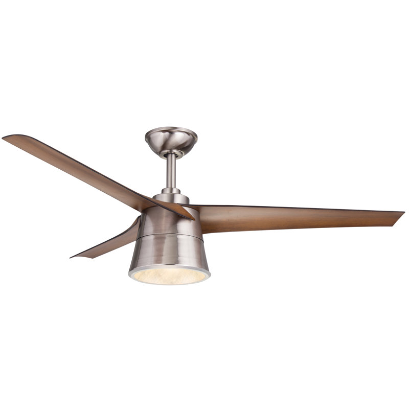 Crestwood 52'' Ceiling Fan with LED Lights, Walnut