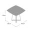 Barta Glass Top Metal Base Dining Table