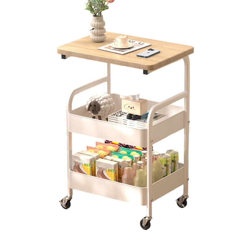 Metal Bar Cart, Silver