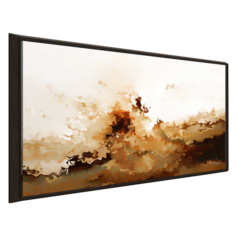 «In All Things. Romans 8:28 ', reproduction d'art sur toile, H 27,5 po x l 43,5 po x P 2 po, Cadre flottant espresso