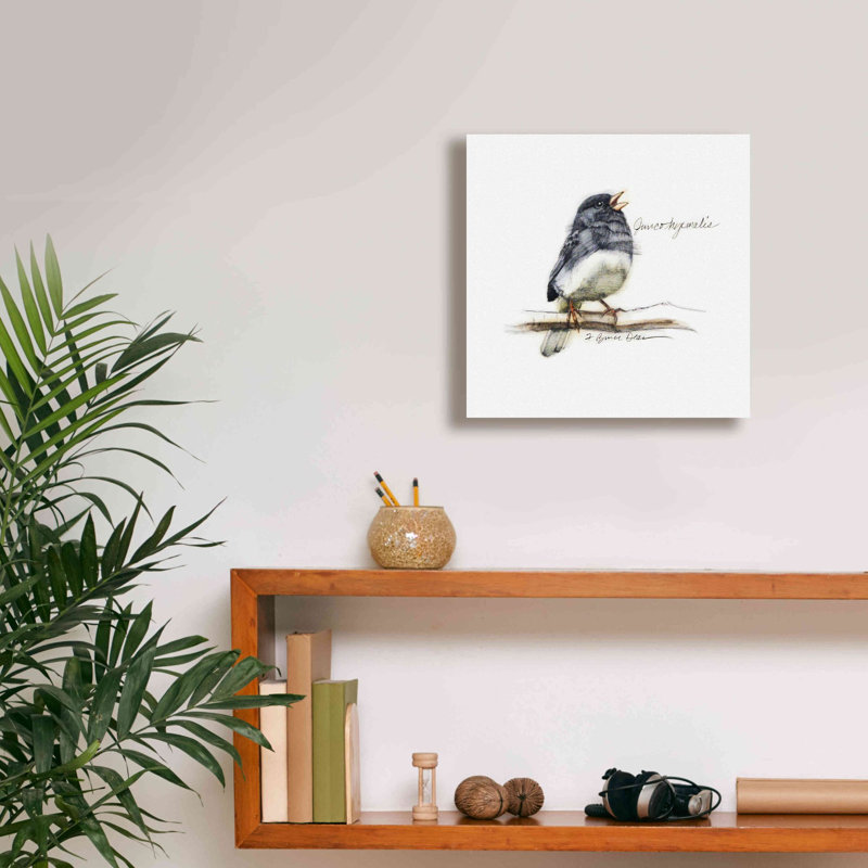 «Songbird Study VI» par Bruce Dean, estampe numérique sur toile, H 12 po x l 12 po x P 0,75 po