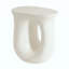 Table d'appoint d'extérieur MGO, finition terrazzo d'aspect travertin pour patio / terrasse / jardin