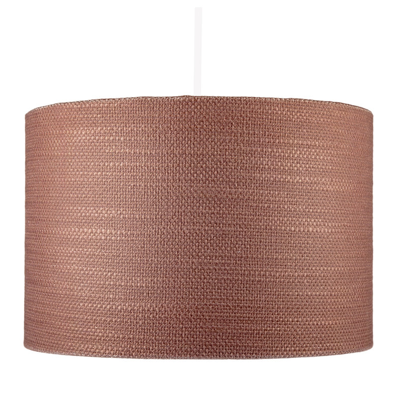 20cm H Fabric Drum Lamp Shade ( Slip-On ), Mocha