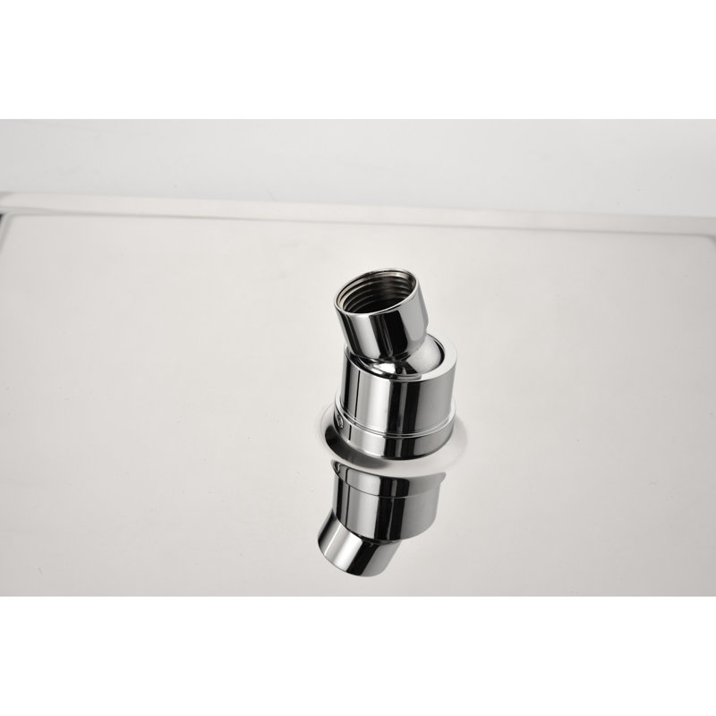 Système de douche en laiton blanc