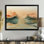 «Green Beige Magical Sunset Dunes I - Desert», reproduction d'art murale