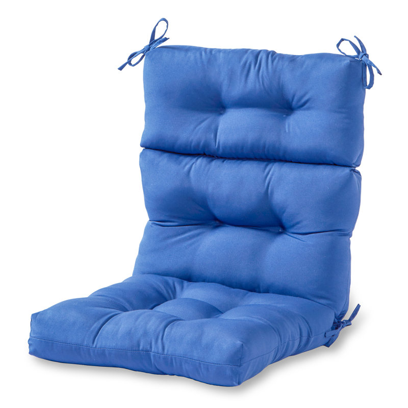 Lester Outdoor High Back Chair Cushion, Marine Blue, 1