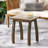Coastal Style Slat-Top Outdoor Accent Table, Patio Side Table, 19.00" D x 15.00" W x 19.25" H-244292117