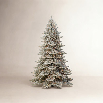 Frosted 9' Pre-Lit Fir Christmas Tree