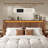  Fluted Panel Platform Bed with Storage, LED Lights & USB Charging - Wooden Beds & Frames,Queen/Dark Brown-1089825228-1089825225