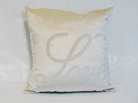Sparkle Cushion Cover, Silver