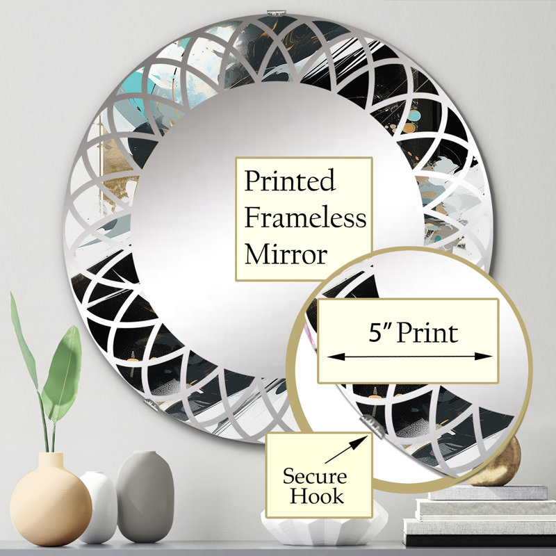 Miroir mural Guille, 24 po x 24 po