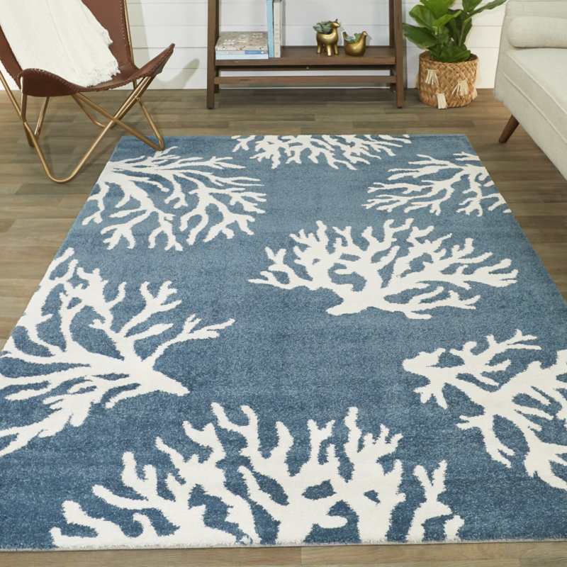 Tapis bleu Boca, Rectangle 6 pi 7 po x 9 pi