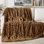 Jeté Cheetah, peluche moelleuse à double face - luxueuse couverture en fausse fourrure à imprimé léopard