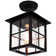 Corrie Black 1 - Bulb Outdoor Semi Flush Mount