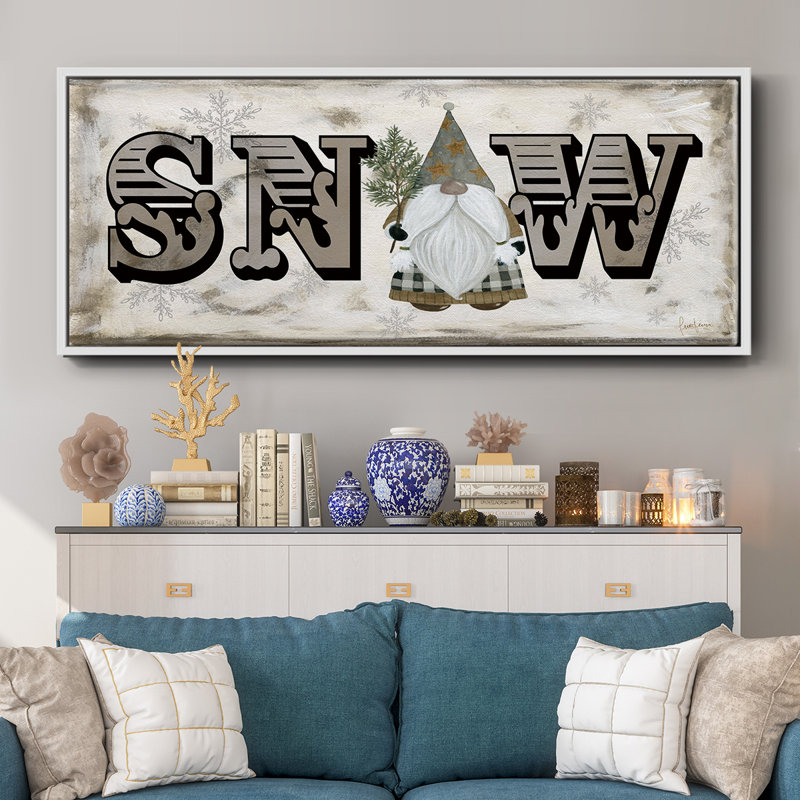 «Winter Wonderland Friend Snow», toile encadrée, H 8 po x l 20 po
