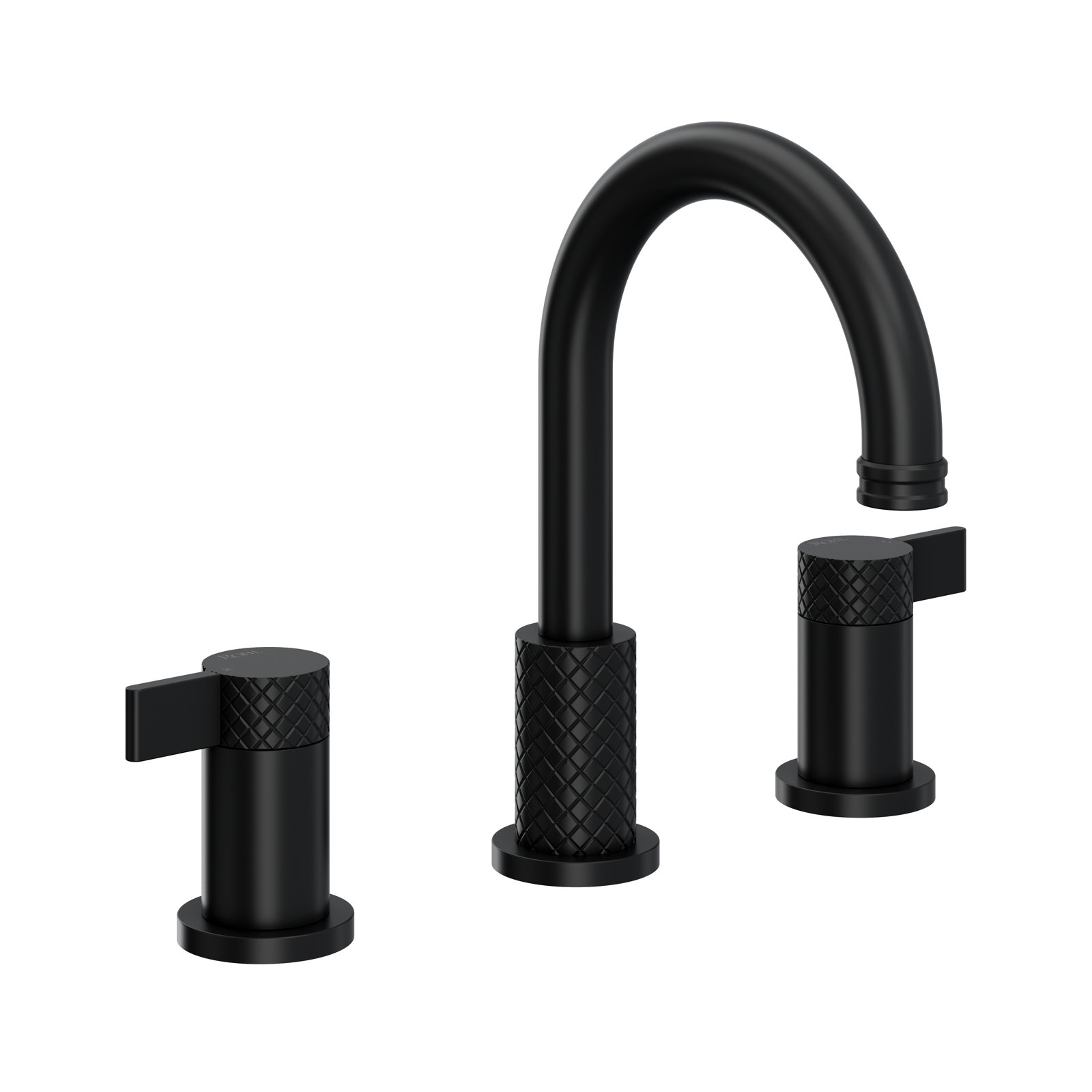 Tenerife Widespread Lavatory Faucet With C-Spout, Matte Black