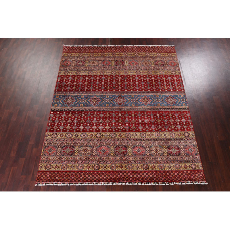 Vegetable Dye Kazak Area Rug 8